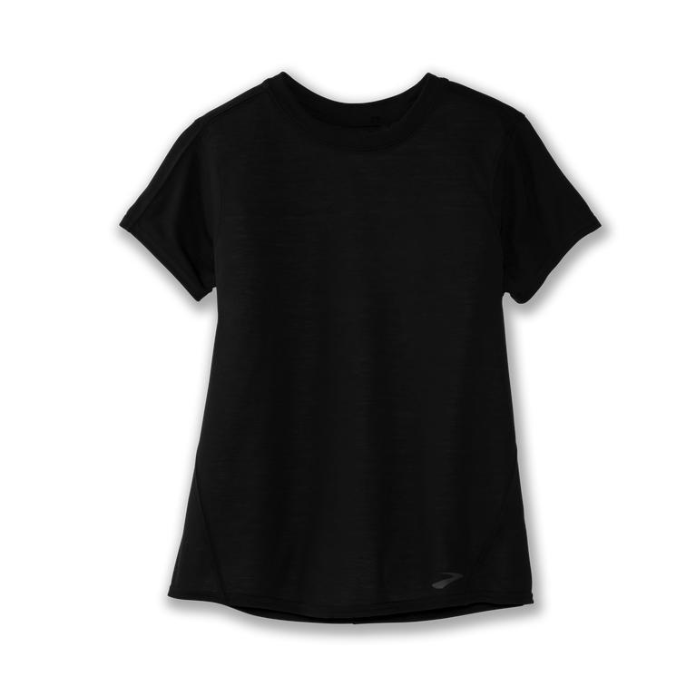 Brooks Distance Short Sleeve Running Shirt - Women's - Navy (51609-VHNF)